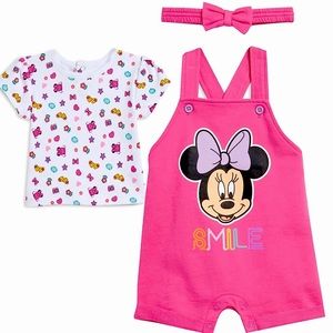 Adorable 3 piece Minnie Mouse Baby Girl Outfit